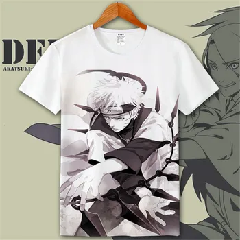 

Naruto Akatsuki Pein White T Shirt Men Cotton Homme Anime Shirt Brand Casual Streetwear Harajuku Fashion O-Neck Mens Tshirts