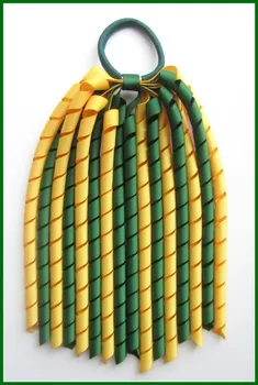 

free shipping 10pcs korker ponytail holders streamer to korker ponys O streamer