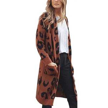 

2019 Fashion Sweater Coat Women Spring Autumn Long Sleeve Women Leisure loose Long Knit Cardigan Jacket Female cc292