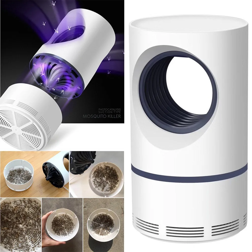 

2Pcs Mosquito Killer Light 5W USB Smart Optically Controlled Insect Killing Lamp Anti-mosquito supplies mosquito killer light