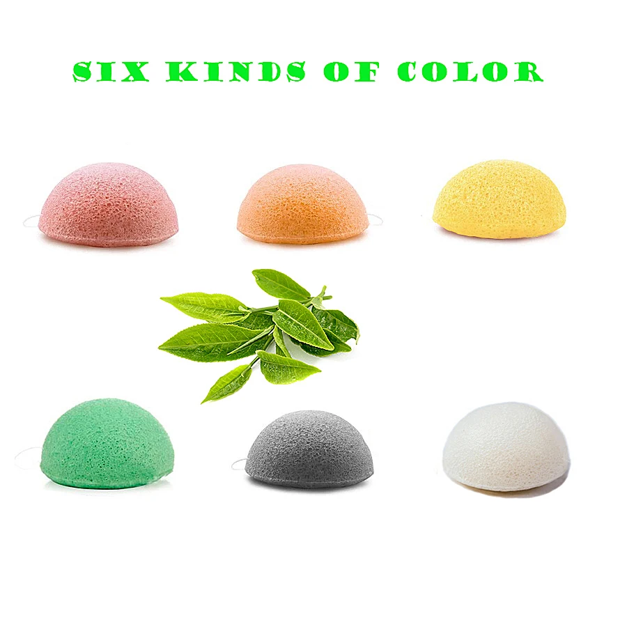 

100% Natural Konjac Sponge For Cleansing All Types of Skin Sensitive Skin, Konnyaku Sponge Exfoliator Gentle Exfoliating & Clean