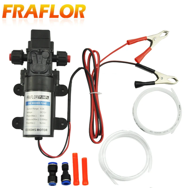 

Free Shipping New 1 Set DC 12V 5L Transfer Pump Extractor Oil Fluid Scavenge Suction Vacuum For Car Boat High Quality