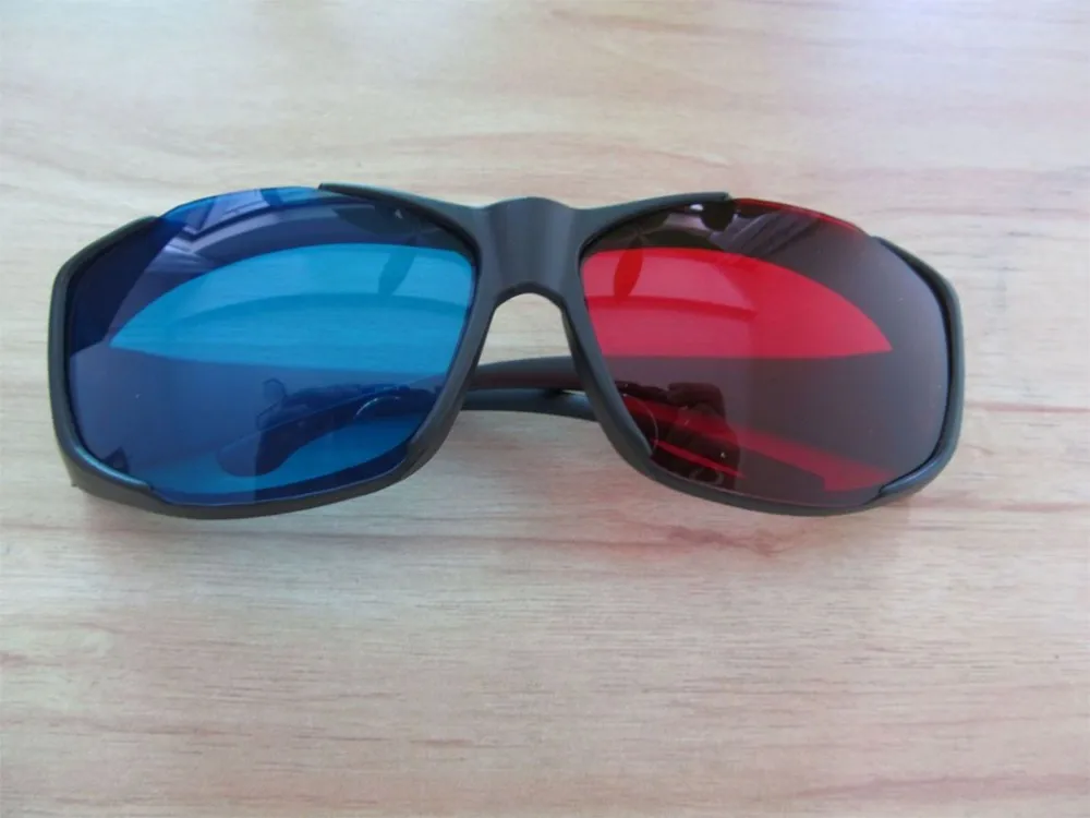 Универсальные 3D очки/красные синие 3D очки анаглиф 40 шт