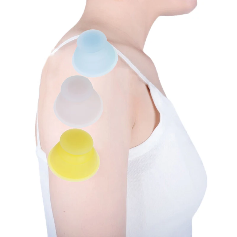 1Pcs Silicone Vacuum Cupping Cup Anti Cellulite Family Facial Body Massage Therapy Cupping Cup Set Pump Suction Cups New
