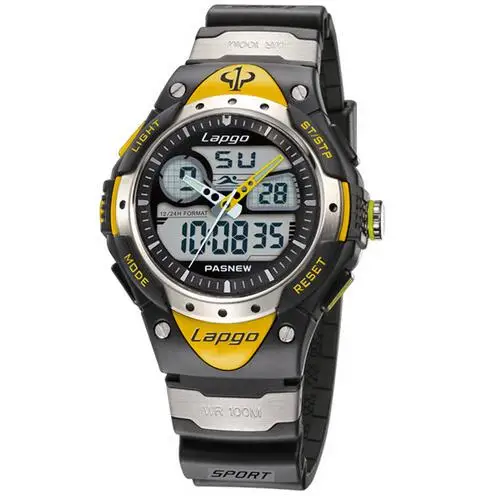 100 метров водонепроницаемые Модные брендовые Роскошные военные кварцевые часы для мужчин и женщин, походные спортивные цифровые светодиодный наручные часы 8A55