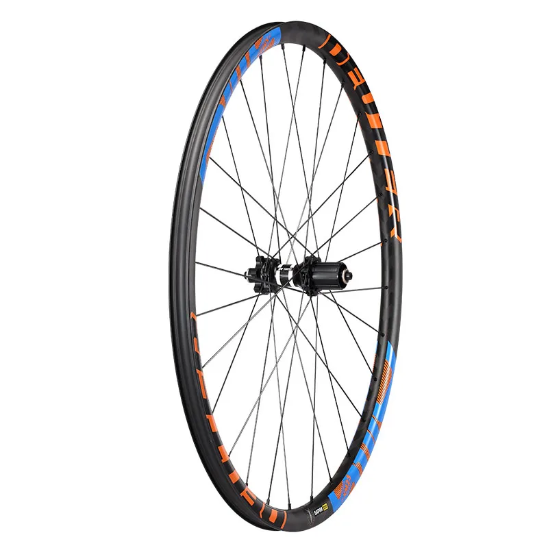 Cheap Mountain bicycle racing wheelset 15K matte carbon fiber wheel 27H rim Ultralight 26/27.5er mtb tubeless wheels DT Swiss hubs 3