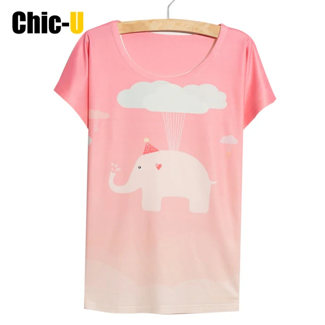 camisa das mulheres t de algodão harajuku verão dos desenhos