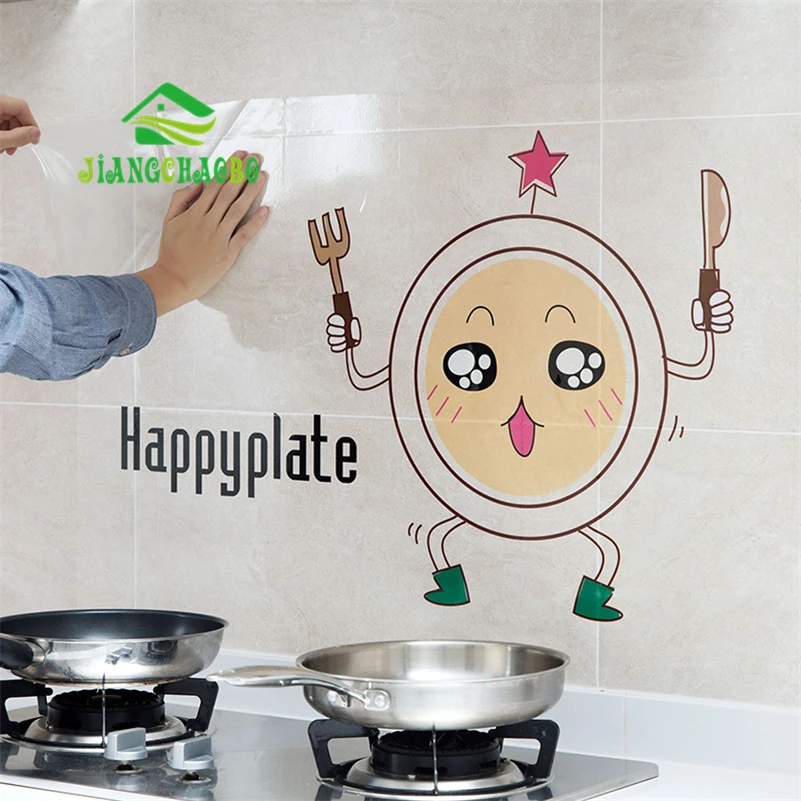 

Transparent Self-adhesive Paper Stove High Temperature Resistant Oil Paste Kitchen Tile Oil Waterproof Stickers Fume Wall Sticke