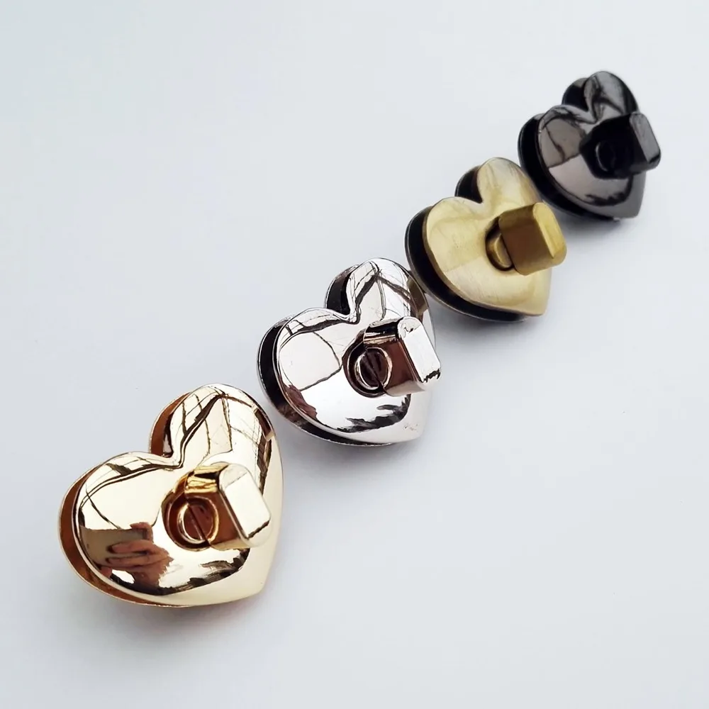 

Brand new High quality Heart shaped Turn Twist Lock Closure Catch Clasp Buckle Fasteners Leather Bag Case Handbag Purse Repair