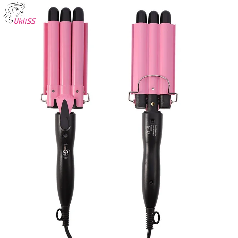 

Professional Fast Heat Curling Iron thermoregulator Electric Hair Curler triple waver spiral curler curling 3 barrel hair curler
