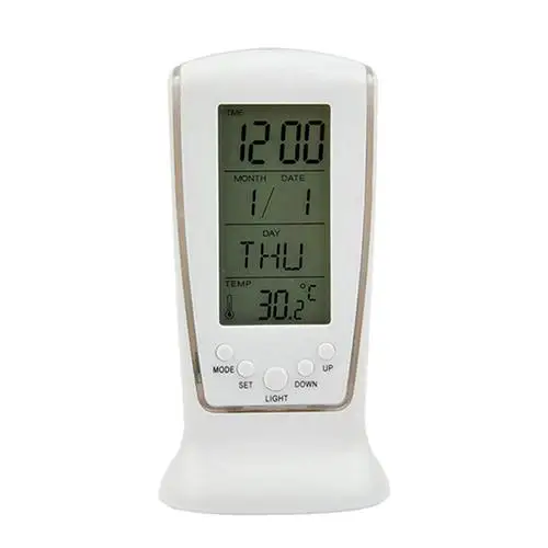 Электронный будильник с подсветкой термометр подарок 4RF светодиодный цифровой будильник с синей подсветкой - Цвет: 1