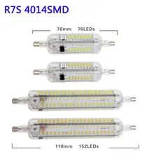 220V 240V светодиодный R7S Светильник лампы 4014 SMD 76 152 светодиодный s r7s силиконовый лампада светодиодный лампы 7 Вт 15 Вт Точечный светильник на замену галогеновым лампам, светильник