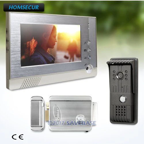 

HOMSECUR 7" Wired Video Door Entry Call System with Outdoor Monitoring for Home Security