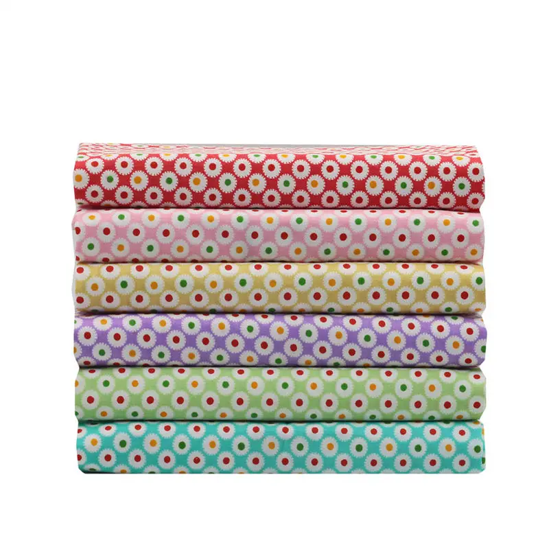 

6pcs 20x25cm 100% Cotton Fabric Dot Series Quilting Sewing Fabrics Machine DIY Manual Craft Patchwork Clothing Fabric