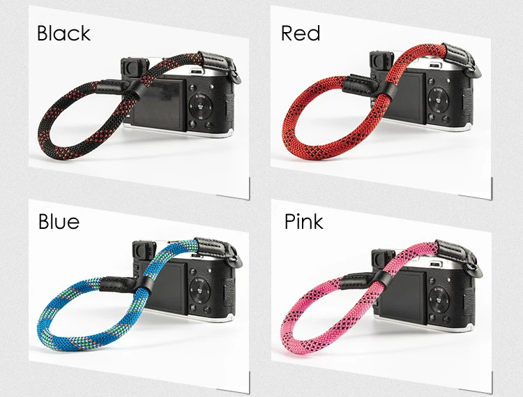 Напульсник для камеры альпинистский нейлоновый веревочный ремень для беззеркальной цифровой камеры Leica Canon Nikon Olympus Pentax sony