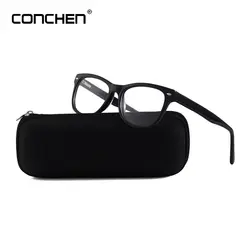 CONCHEN 2019 ацетат очки оправа для глаз Мужские Винтажные квадратные очки для близорукости 2019 классический стиль унисекс очки Montura De Gafas