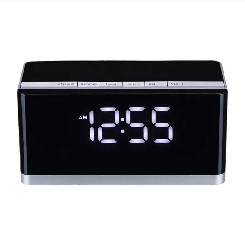 

High-Grade Bluetooth Audio Clock Alarm Clock Portable Speaker Computer Living Room Stereo Subwoofer Radio LED Large Screen Displ