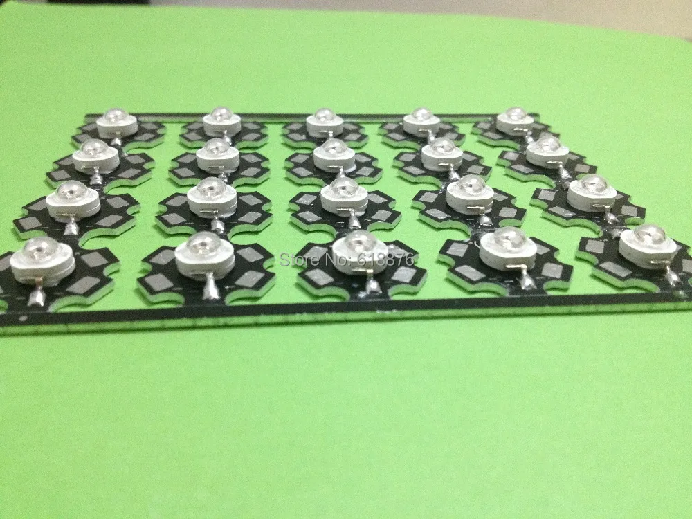

Free 100pcs 3W UV/Ultra Violet High Power LED chip Emitter 385-390NM with 20mm Star
