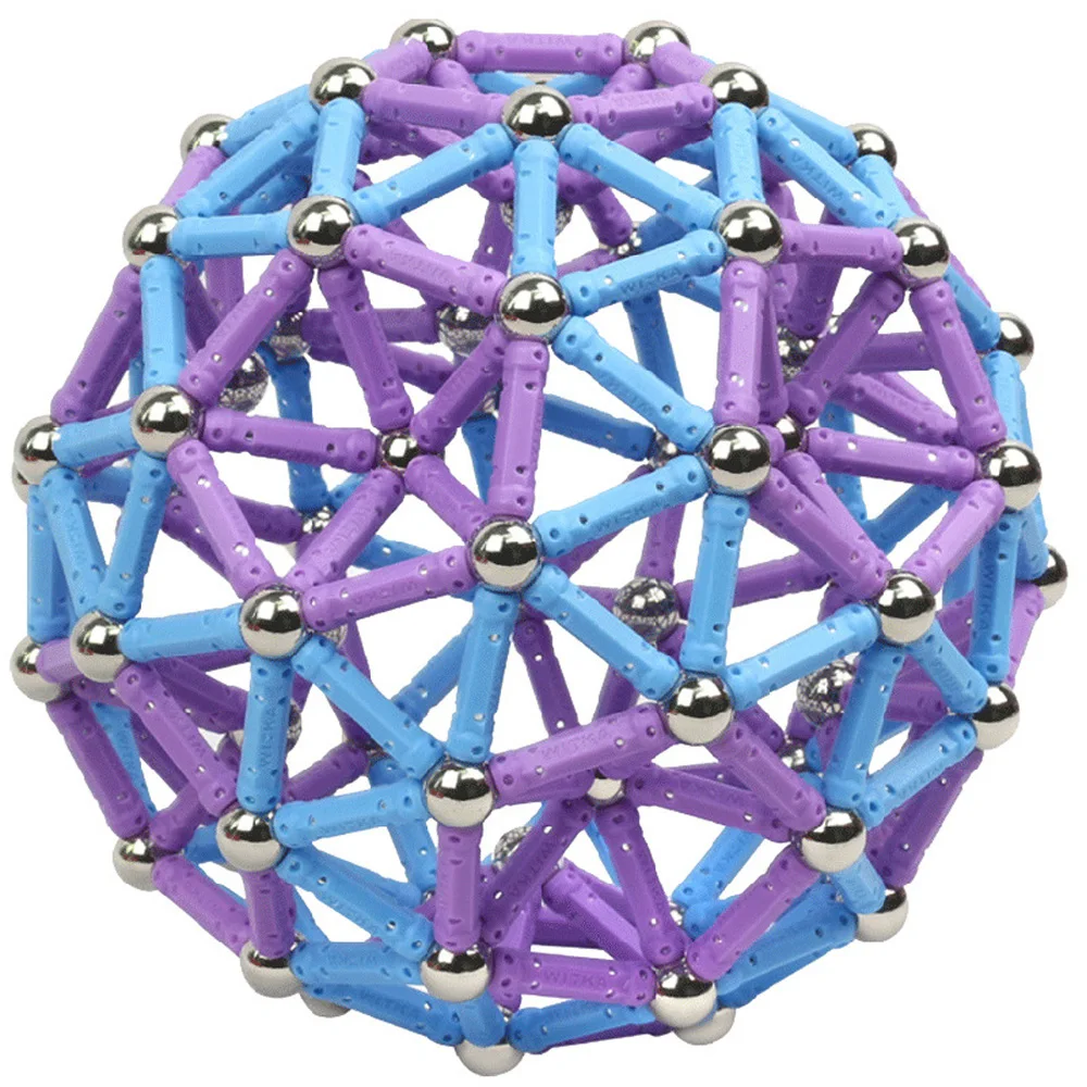 Магнитные стержни, металлические шарики, магнитные блоки, модель и Строительный набор, Магнитный конструктор, развивающие игрушки для детей, подарок