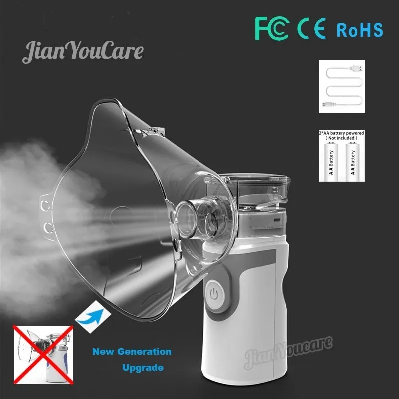 Ручной портативный ингалятор с сетчатым распылителем, бесшумный Ингалятор usb autoclean, ингалятор для взрослых, автоматический ингалятор для детей