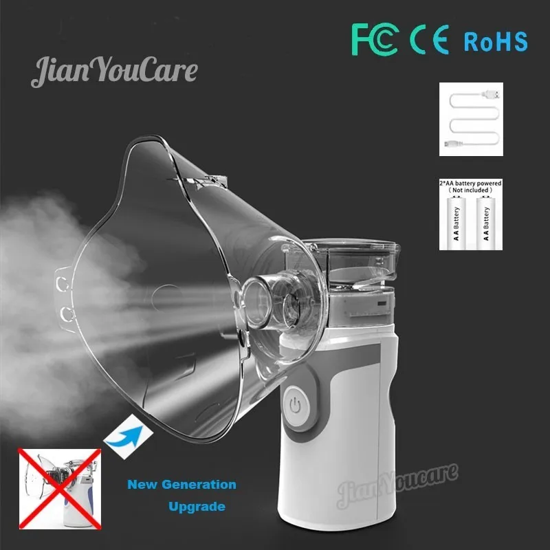 

New Handheld portable Inhale Nebulizer Mesh atomizer silent inalador usb autoclean nebulizador Adult Automizer inhaler for kids