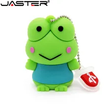 JASTER Модный USB флеш-накопитель с милой лягушкой в виде животных, Подарочный флеш-накопитель, горячая распродажа, мультяшная Флешка 4 ГБ/16 ГБ/32 ГБ/64 ГБ, USB 2,0