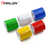 Reflective Tape 5*300cm Car Styling Safety Warning Material Motorcycle Cycling Car Stickers For Renault Ford Toyota Bmw Vw Lada