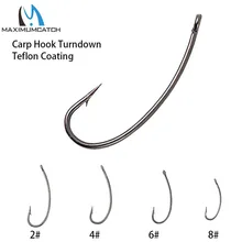Maximumcatch 100 шт. крючок для ловли карпа из высокоуглеродистой стали для волос GIPPEN с тефлоновым покрытием#2#4#6#8