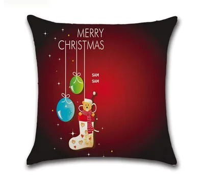 Рождественские украшения для дома, подушка с Санта Клаусом, подушка, елочные украшения, Рождественский подарок на год - Цвет: Christmas 11
