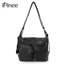 IPinee модная Лоскутная сумка из натуральной кожи женские сумки высокого качества Женская сумка через плечо