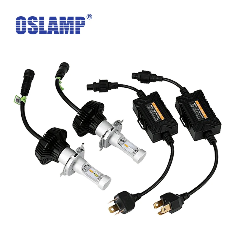 

Oslamp Led CSP Chips HB3 9005 H4 LED Headlight Kits Automobile HB4 9006 LED Car Bulbs SUV H7 H11 Lamps Fan-less 3000K 6500K