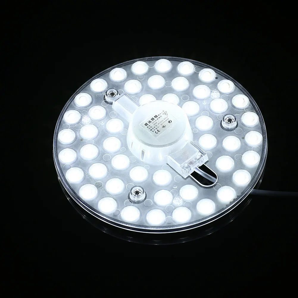 Светодио дный круглый потолочный оптический модуль лампы доска круговой 48 светодио дный s AC220V 24 Вт заменить потолок освещения Аксессуар