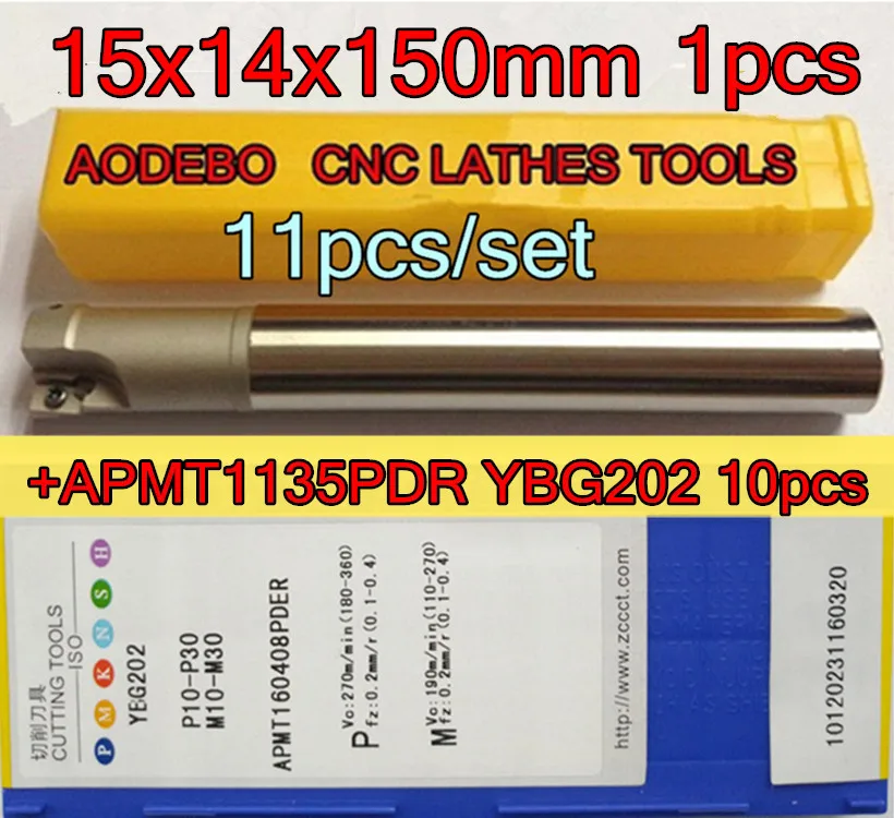 15x14x150mmx2F 300R фрезерный станок с ЧПУ 1 шт. + 10 ZCC.CT APMT1135PDR YBG202 обработка нержавеющей