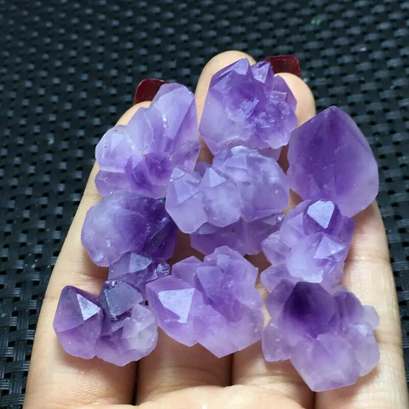 

9pc Brazil's beautiful specimens large particle amethyst mineral crystal
