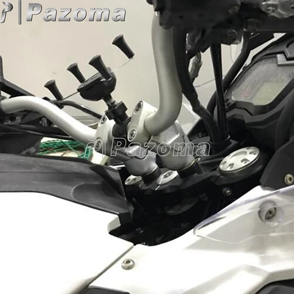 CNC алюминиевый 7/" руль мотоцикла Riser Bar Зажим адаптер для Suzuki GSF 1250S SV650 SV1000 DL25 GW250 S/F 2003