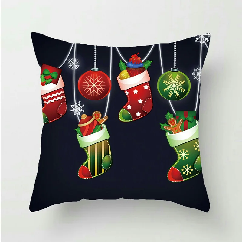 

New Year Christmas Decorations For Home Cushion Cover Natal Christmas Adornos De Navidad Party Home Decoration Accessories