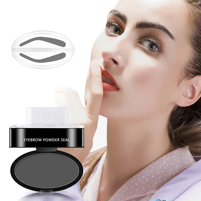 

3 Seconds Quick Makeup Brow Eyebrow Powder Stamp Waterproof Powder Palette for Perfect Eyebrows Eye Brow Tint Cosmetics cejas