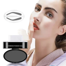 3 segundos de maquiagem rápida sobrancelha pó selo à prova dwaterproof água pó paleta para sobrancelhas perfeitas olho sobrancelha matiz cosméticos cejas