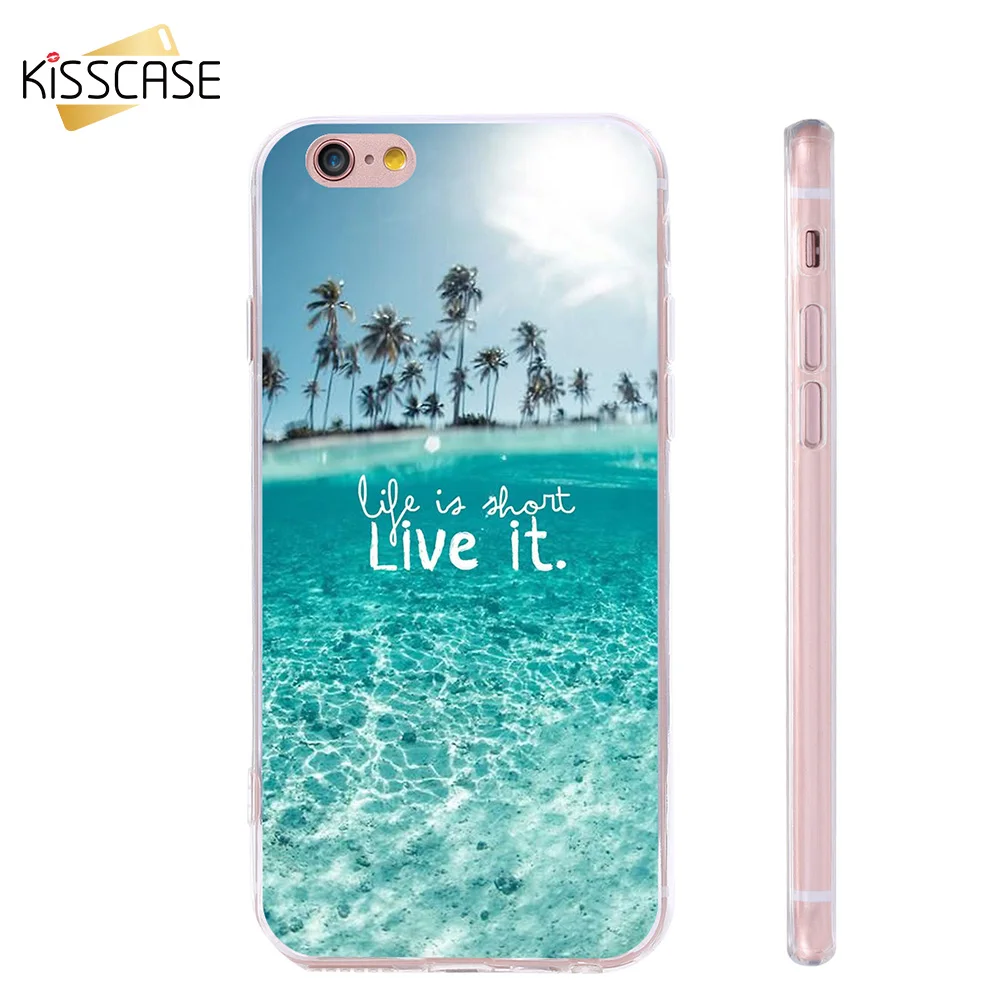 KISSCASE 3D Painted Phone Cases For iPhone 7 6 6s Plus 5s