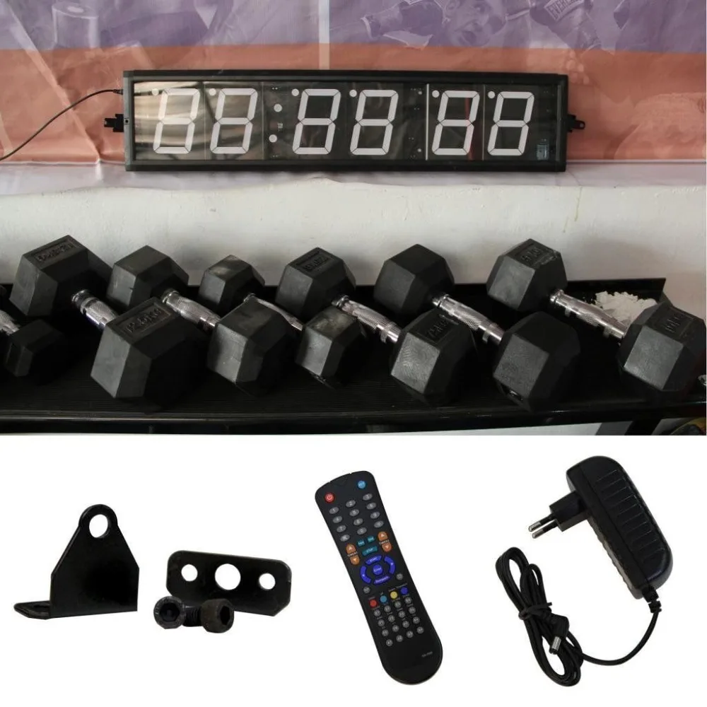 

Power Guidance 6-Digits LED Interval Timer Display For Gym Training Exercise