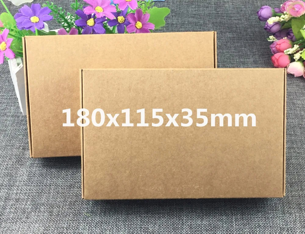 20 шт крафт упаковочная бумага подарочная коробка, крафт-коробка для упаковки, складные квадратные коробки для конфет, коробка для полотенец