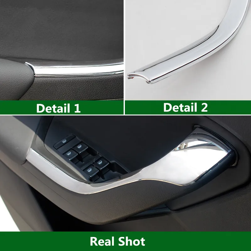 ABS Автомобильная накладка на внутреннюю дверную ручку подлокотник формовочная Накладка для Skoda Kodiaq аксессуары для укладки
