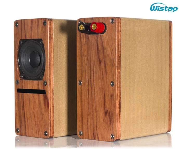 IWISTAO HIFI динамик 2 дюйма полный спектр лабиринт структура деревянный 2X10 Вт 4 Ом 84 дБ