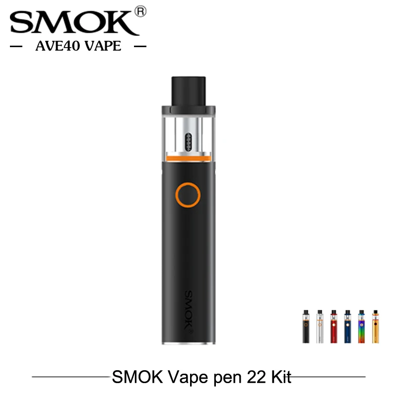 

10pcs/lot Electronic Cigarettes Smok Vape Pen 22 Kit Built-in 1650mah Battery Vape Pen 22 Tank 0.4 ohm E Cigarettes