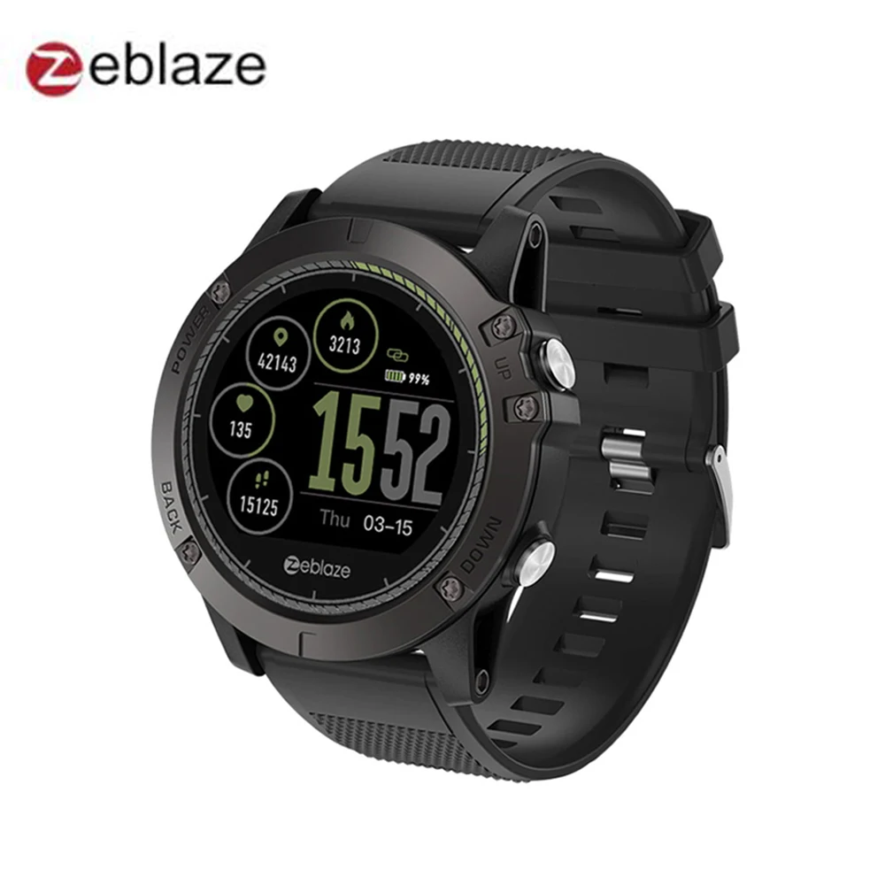 New Zeblaze VIBE 3 HR Smartwatch IP67 Waterproof Wearable Device Heart Rate Monitor IPS Color Display Sport Smart Watch
