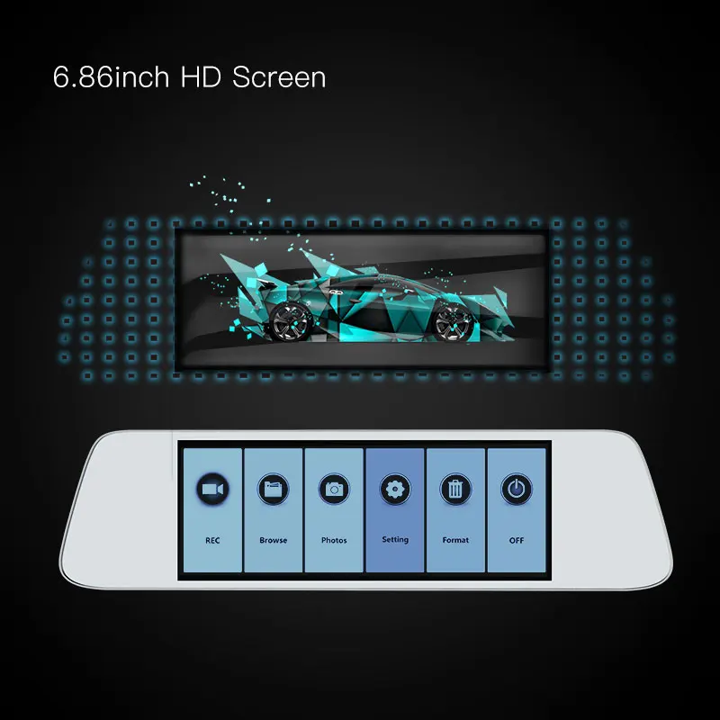 JADO D560 Зеркало Dvr регистраторы Эра avtoregistrator 6 86 экран Full HD 1080p автомобиля