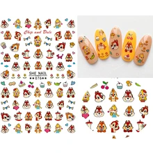 2 листа, самоклеющиеся 3d наклейки для дизайна ногтей, акриловые наклейки для маникюра, инструменты для маникюра, HQ, аниме наклейки