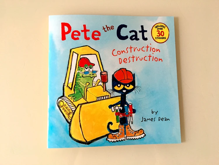 9 books/set Pete The Cat Picture Sticker Books Children Baby famous Story English Tales Child Book Farmyard Story Eary education