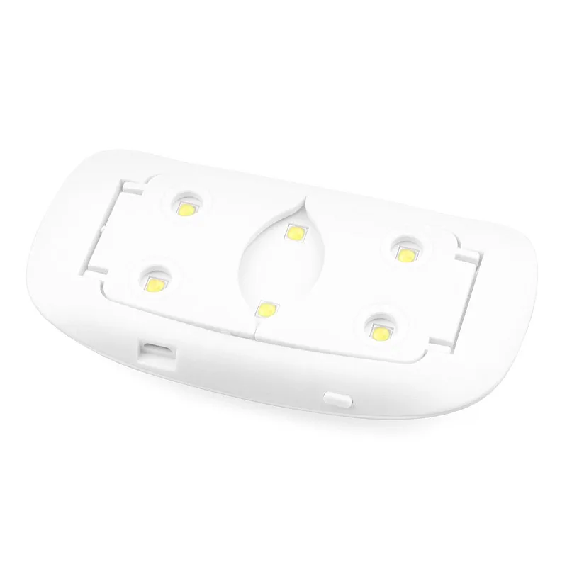 Ladymisty портативная мини 6 Вт Светодиодная лампа для сушки ногтей USB зарядка 45s 60s таймер светодиодный светильник быстросохнущие ногти гель-Маникюр для дизайна ногтей