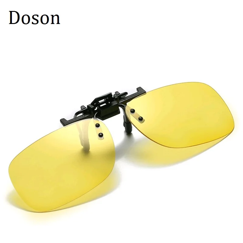 Photochromic Polarized Clip On Sunglasses Near-Sighted Driving Night Vision Lens Anti-UVA Anti-UVB Sunglasses Clip De_voghion.com